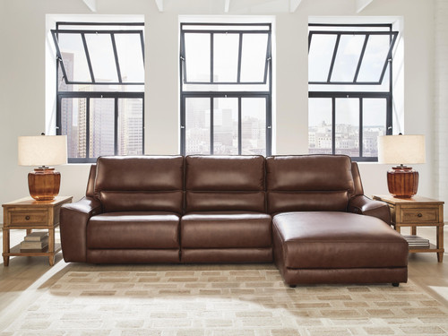 Ashley Silverbrooke Canyon 3-Piece Reclining Sofa Chaise