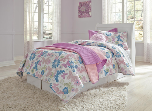 Ashley Anarasia White Twin Sleigh Headboard