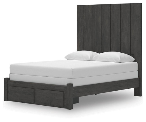 Ashley Parlayon Charcoal Queen Panel Storage Bed