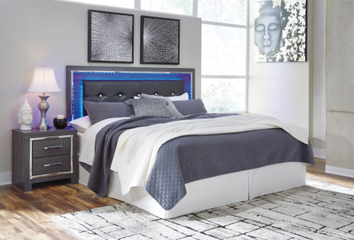 Ashley Lodanna Gray King/California King Upholstered Panel Headboard