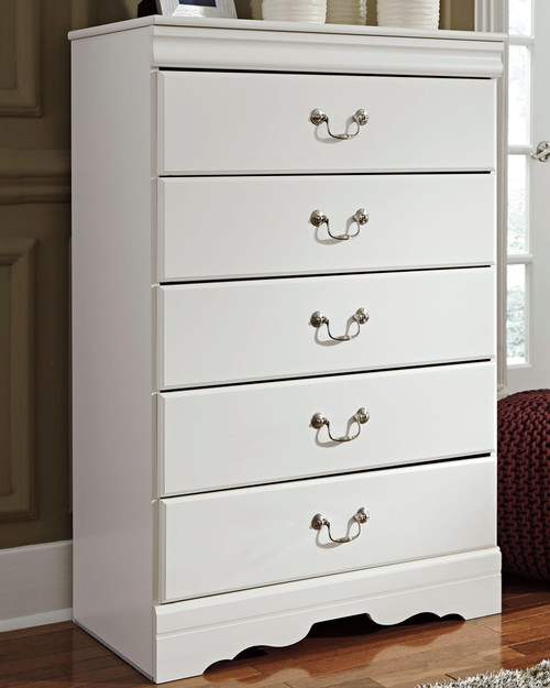 Ashley Anarasia White Chest of Drawers