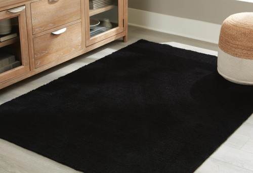 Ashley Anaben Black 8' x 10'1" Washable Rug