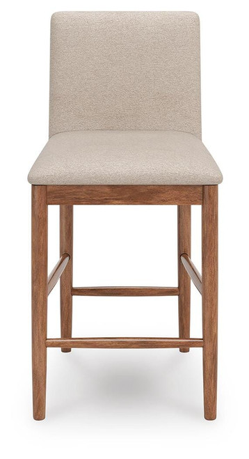 Ashley Isanti Light Brown Counter Height Barstool (Set of 2)
