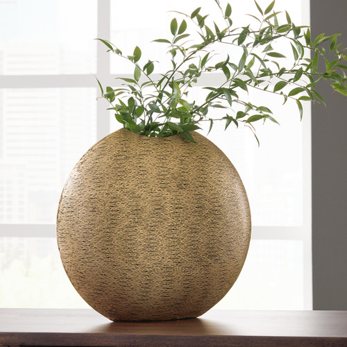 Ashley Iansboro Antique Gold Finish Vase A2000697