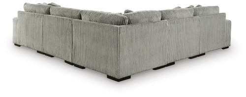 Ashley Lindyn Fog 5-Piece Sectional with Chaise
