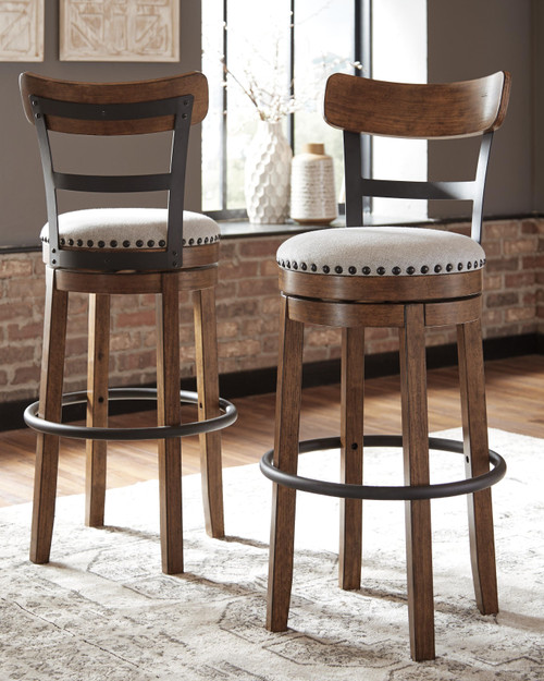 Ashley Valebeck Brown Bar Height Bar Stool