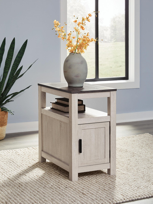 Ashley Fendenmore Brown Gray Antique White Chairside End Table