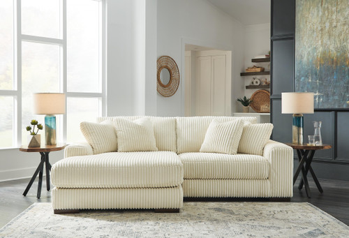 Ashley Lindyn Ivory 2-Piece Sectional with Chaise