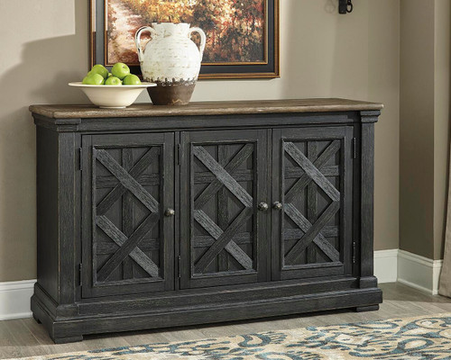 Ashley Tyler Creek Black Gray Dining Server