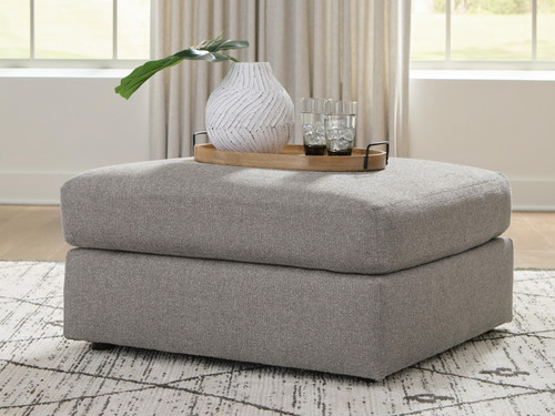 Benchcraft Lindon Smoke Oversized Accent Ottoman