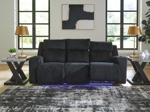 Ashley TwinBrooke Black Power Reclining Sofa