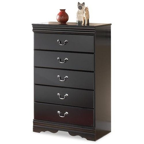 Ashley Huey Vineyard Black Chest of Drawers