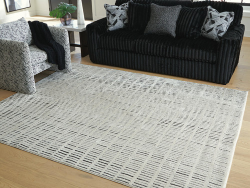 Ashley Turinwith Ivory Black 7'10" x 9'10" Area Rug