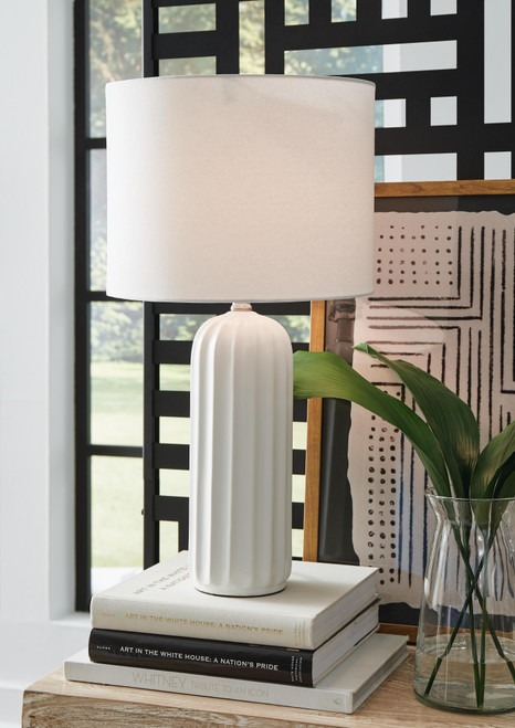 Ashley Clarkland White Table Lamp (Set of 2)