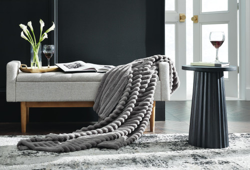 Ashley Alsonwell Gray Throw (Set of 3)