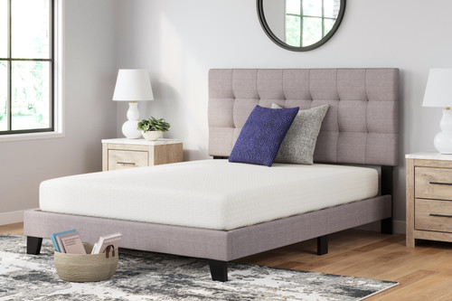 Ashley Chime 8 Inch Memory Foam White Queen Mattress in a Box