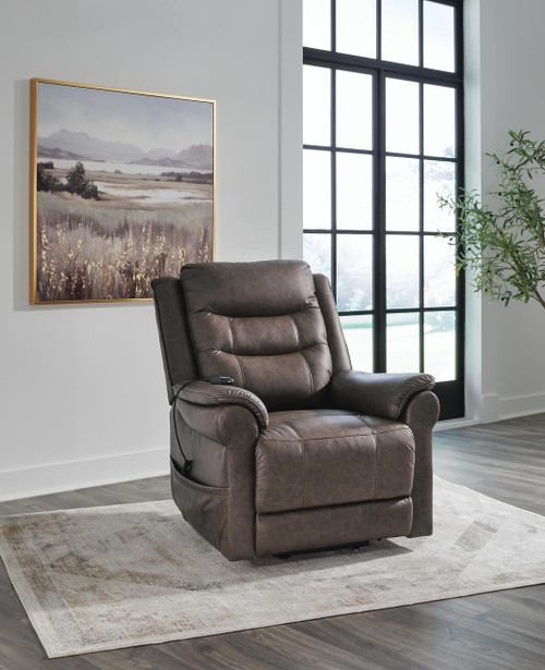 Ashley Oatman Umber Power Lift Recliner