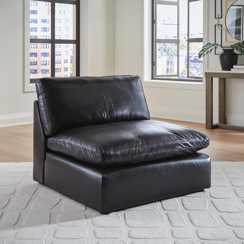 Ashley Emilia Black 7-Piece Sectional