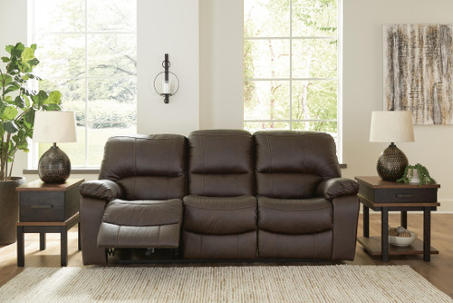 Ashley Leesworth Dark Brown Power Reclining Sofa