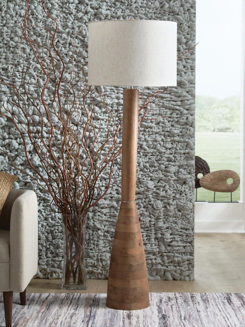 Ashley Ailsa Natural Brown Floor Lamp