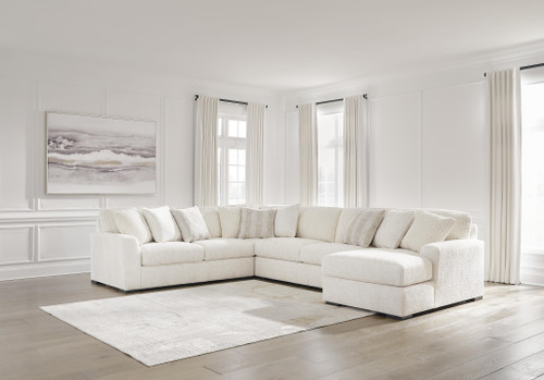 Ashley Chessington Ivory 4-Piece Sectional with Chaise 61904/17/66/77/34
