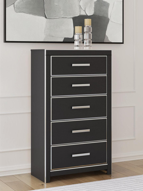 Ashley Birmonton Black Chest of Drawers