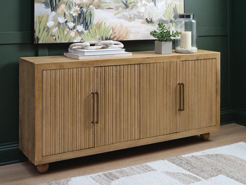 Ashley Niam Light Antique Beige Accent Cabinet