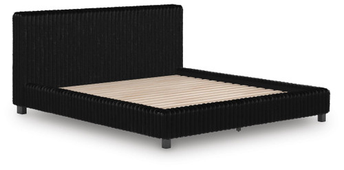 Ashley Birmonton Black California King Upholstered Bed