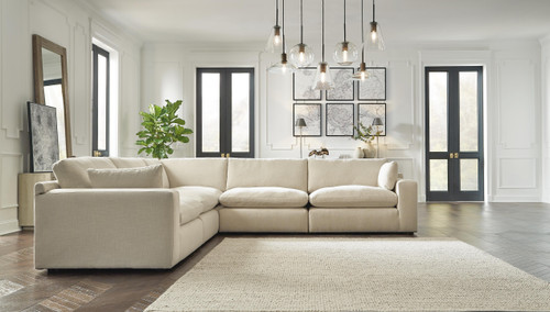 Benchcraft Elyza Linen 5-Piece Sectional