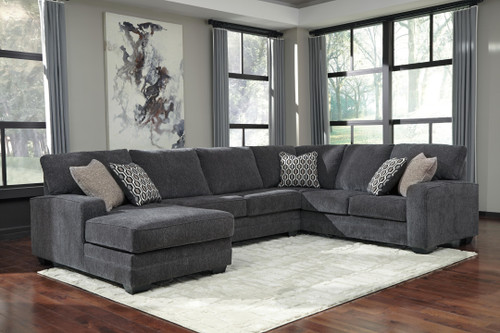 Benchcraft Tracling Slate 3-Piece Sectional with Chaise