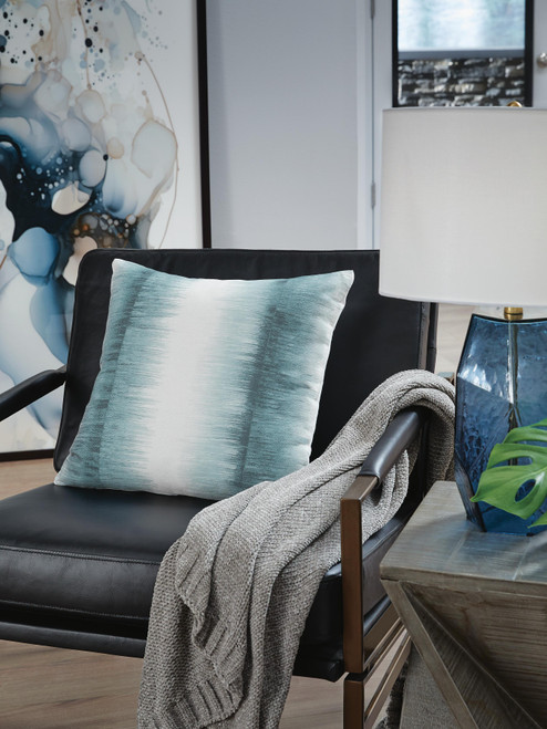 Ashley Elonwich Teal White Pillow (Set of 4)