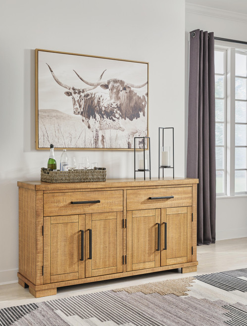 Ashley Havonplane Brown Dining Server