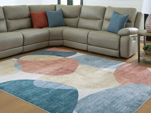 Ashley Chanleigh Multi Washable 7'6" x 9'6" Area Rug