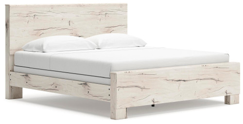 Benchcraft Lawroy Light Natural King Panel Bed