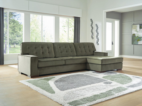 Ashley Chalcombe Olive 2-Piece Sectional with Chaise 61702/17/66