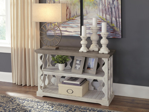Ashley Havalance Gray White Sofa/Console Table T814-5