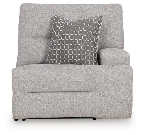 Ashley Acklen Place Pewter 7-Piece Power Sectional Reclining Sofa with Storage Console