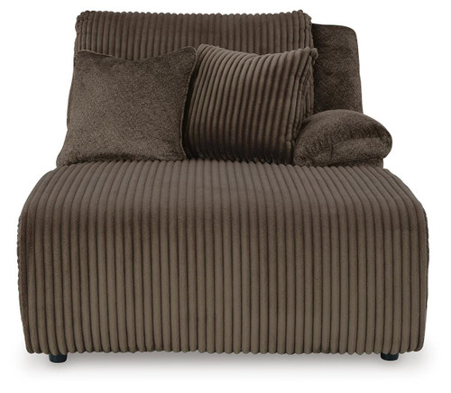 Ashley Top Tier Chocolate 3-Piece Reclining Sofa Chaise Sectional