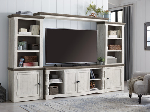 Ashley Havalance Two-tone 4-Piece Entertainment Center