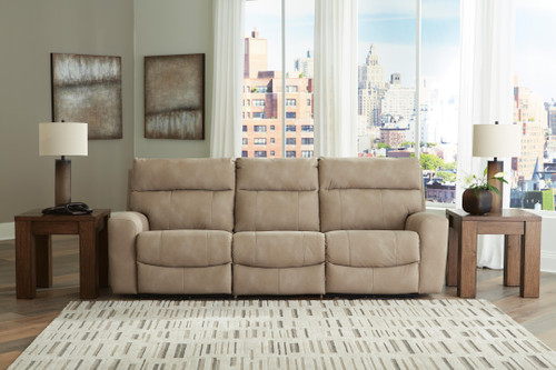 Ashley Next-Gen Durapella Sand 3-Piece Power Reclining Sectional Sofa