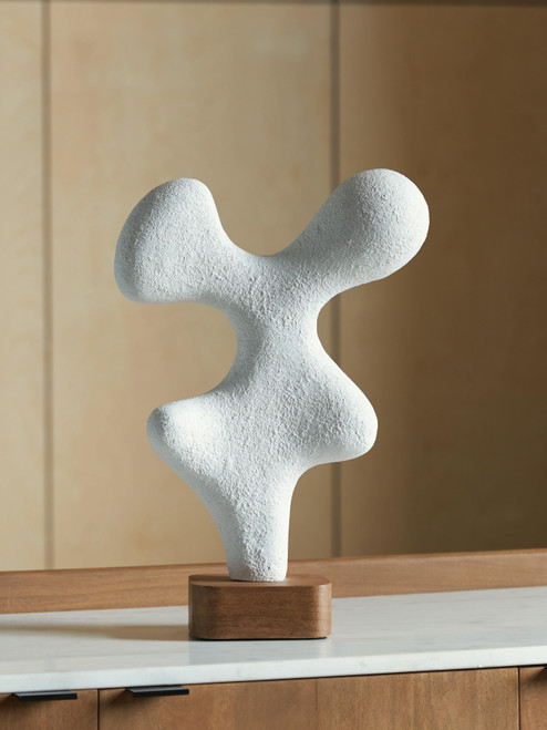 Ashley Lavarsen White Brown Sculpture