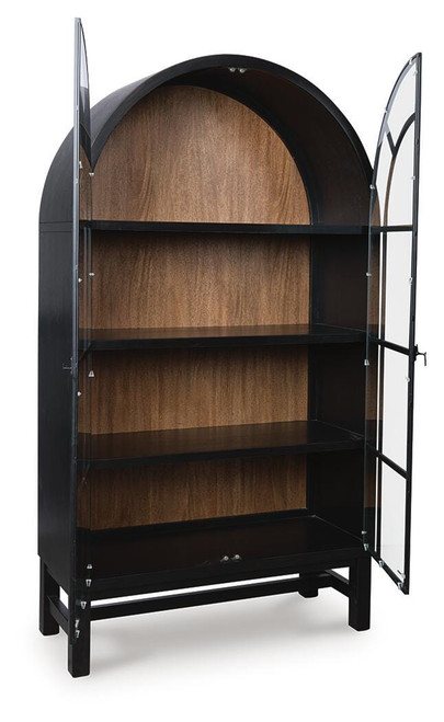 Ashley Chadworth Black Brown Display Cabinet