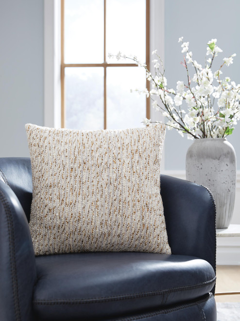 Ashley Abler Ivory Gray Gold Pillow (Set of 4)