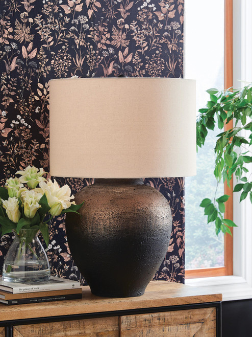 Ashley Newgerhard Brown Black Table Lamp