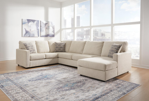 Ashley Edenfield Linen 3-Piece Sectional with Chaise 29004/17/34/48