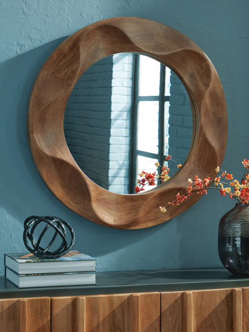 Ashley Aajon Brown Accent Mirror