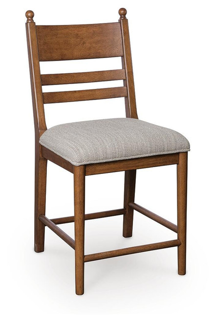 Ashley Chadworth Brown Counter Height Barstool (Set of 2)
