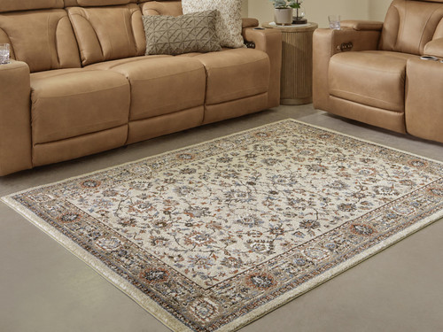 Ashley Beritham Blue Brown Beige Large Rug