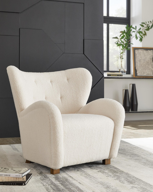 Ashley Larbell Ecru Accent Chair