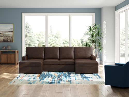 Ashley Modern Day Coffee 3-Piece Sectional with Double Chaise